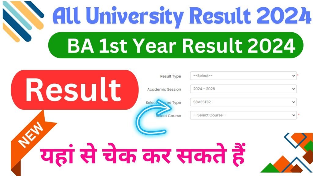 BA 1st year Result 2024