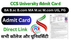 CCS University Admit Card 