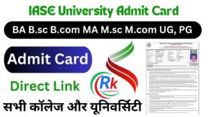IASE University Admit Card