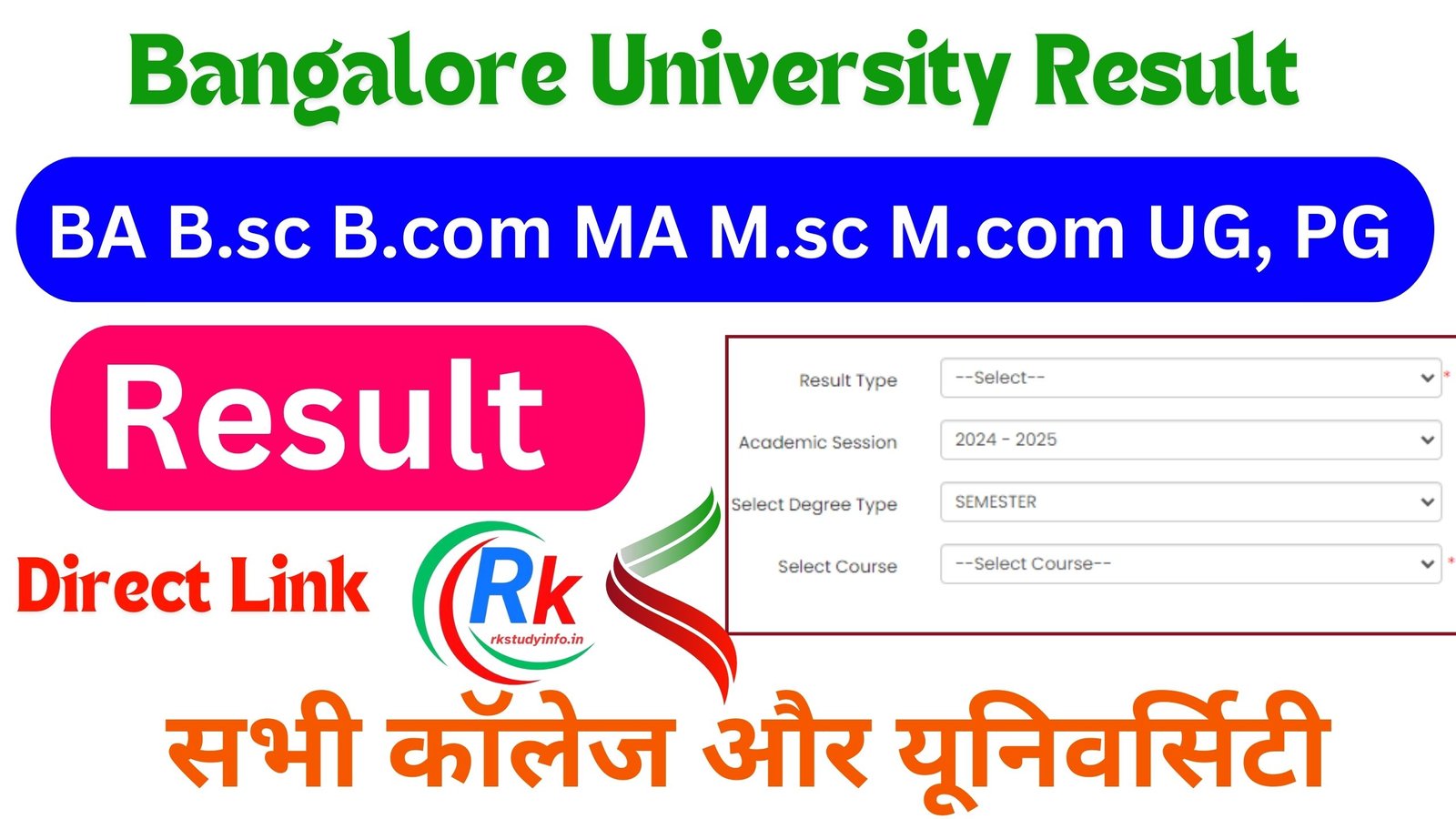 Bangalore University Result