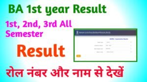 BA 1st year Result