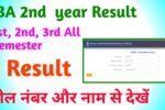 BA 2nd year Result