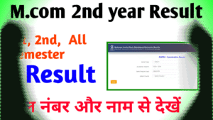 M.com 2nd year Result
