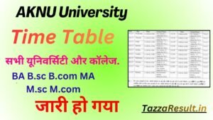 AKTU University Time Table