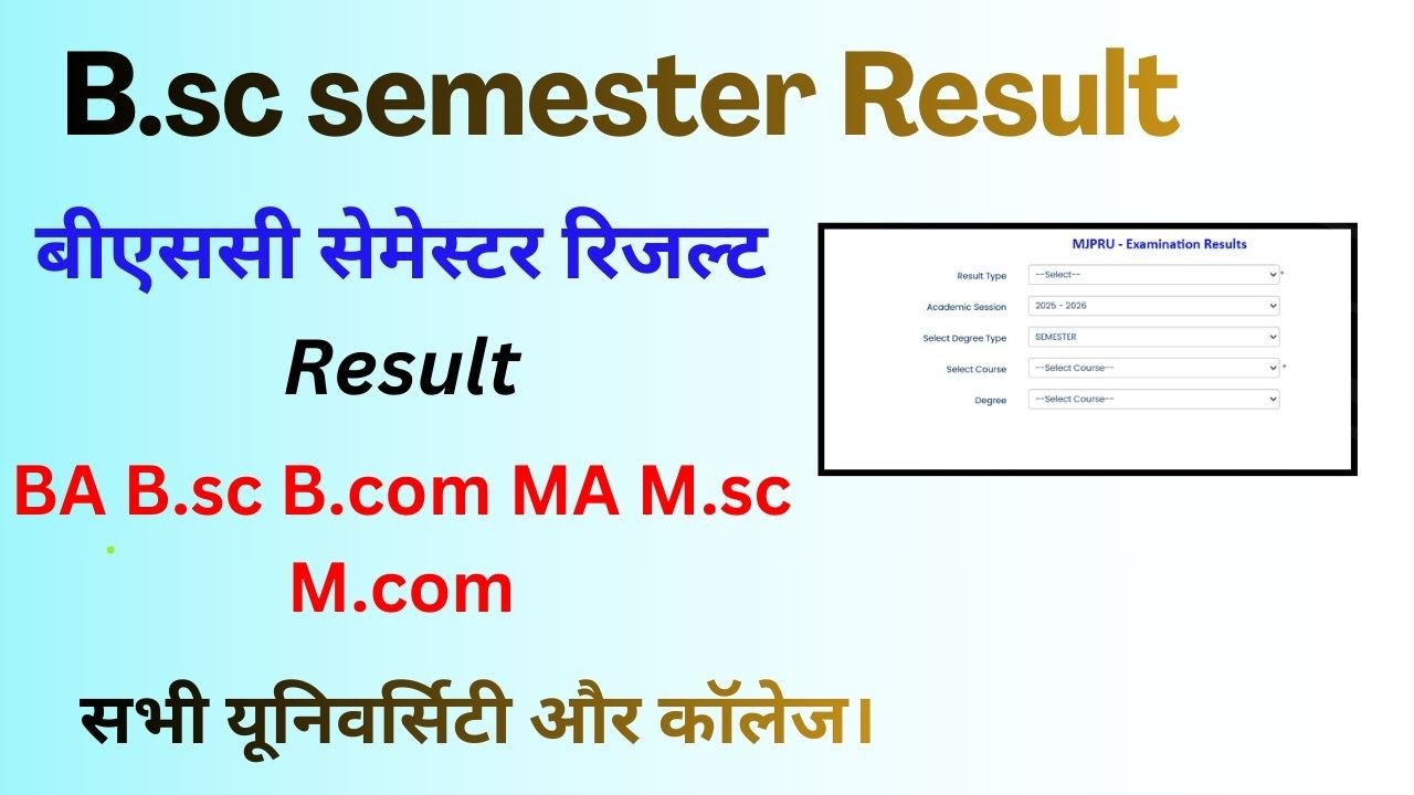 B.sc semester Result