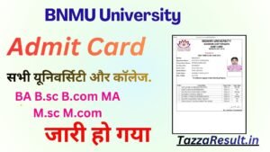 BNMU University Admit Card