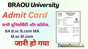 BRAOU University Admit Card