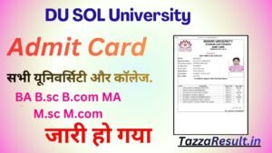 DU SOL University Admit Card
