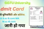 GGTU University Admit Card