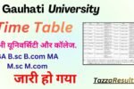 Gauhati University Time Table