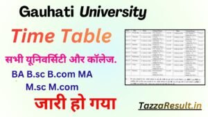 Gauhati University Time Table