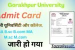 Gorakhpur University Admit Card