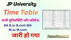 JP University Time Table