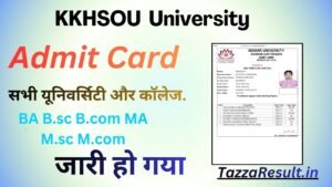 KKHSOU University Admit Card