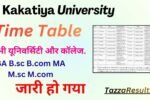 Kakatiya University Time Table