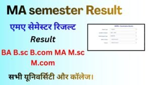 MA semester Result 