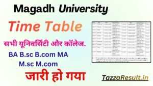 Magadh University Time Table
