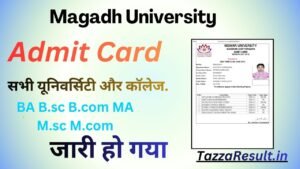 Magadh University Admit Card