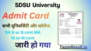 SDSU University Admit Card 