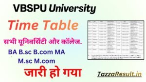 VBSPU University Time Table
