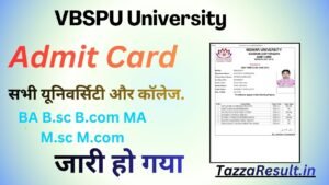 VBSPU University Admit Card 