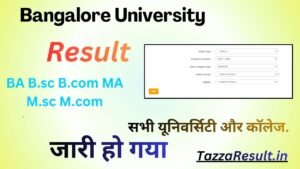 Bangalore University Result
