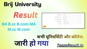 Brij University Result