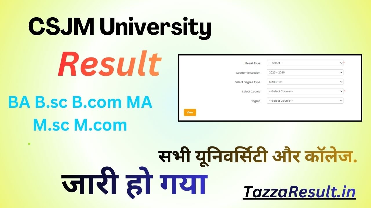 CSJM University Result