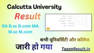 Calcutta University Result