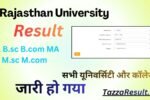 Rajasthan University Result