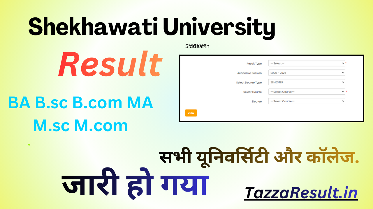 Shekhawati University Result