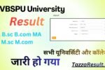 VBSPU University Result