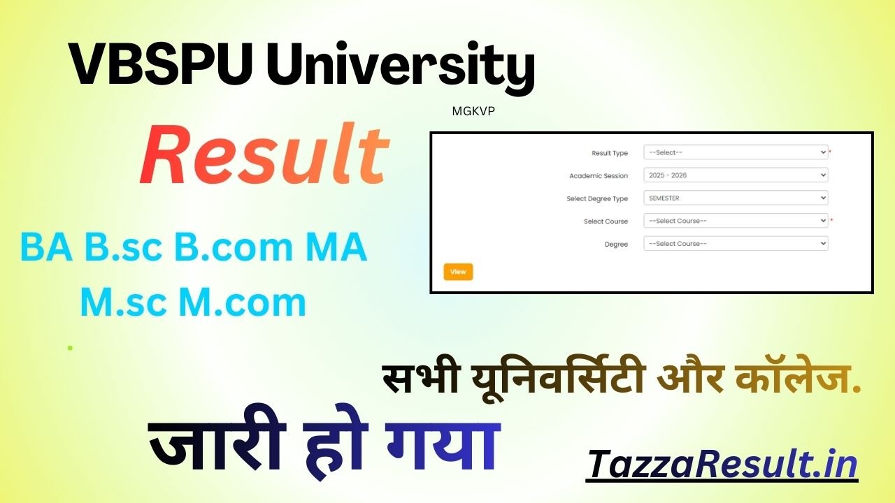 VBSPU University Result